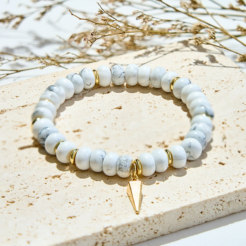 Evolvegem "Ethereon Drift" Natural Gemstone Roller Triangular Bracelet