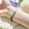 Evolvegem "TerraSync Core" Clear Crystal Amazonite Obsidian Bracelet