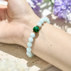Evolvegem "Amazonite Moonbeam" Amazonite Malachite Bracelet