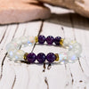 Evolvegem "Velvet Frost" Angel Aura Quartz Amethyst Bracelet