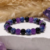 Evolvegem "Dusk Veil" Amethyst Obsidian Sodalite Bracelet