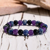 Evolvegem "Dusk Veil" Amethyst Obsidian Sodalite Bracelet