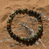 Evolvegem "Eco-Pulse" Lava Stone African Turquoise Bracelet