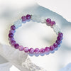 "Love & Spirit" Lepidolite Clear Crystal Beaded Bracelet