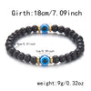 "Protective Aura" Natural Black Onyx Evil Eye Beaded Bracelet