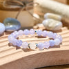 "Serene Sky" Natural Blue Chalcedony Beaded Bracelet