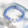 "Serene Sky" Natural Blue Chalcedony Beaded Bracelet