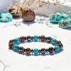 Turquoise Tiger Hematite Power Beads Bracelet