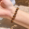 "Enigmatic Tiger Pulse" Golden Tiger Eye Bracelet