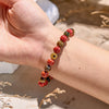 "Earth's Harmony Power" Tiger Eye Stone Red Jasper Bracelet