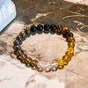 "Eclipse of Strength" Tiger Eye Citrine Smoky Quartz Bracelet