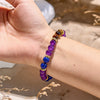 "Energized Harmony" Amethyst Tiger Eye Lapis Lazuli Bracelet