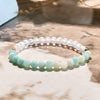 "Serenity Blossom" Amazonite Moonstone Bracelet