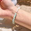 "Serenity Blossom" Amazonite Moonstone Bracelet