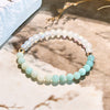 "Serenity Blossom" Amazonite Moonstone Bracelet