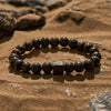Evolvegem "Shadow Enigma" Cube Lava Stone Bracelet