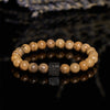 Evolvegem "Shadow Enigma" Cube Lava Stone Bracelet