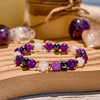 "Mystic Radiance" Amethyst Rose Quartz Hematite Bracelet