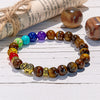 "Golden Fortune" Chakra Tiger Eye Elephant Pendant Bracelet