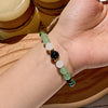 "Verdant Balance" Green Aventurine Obsidian Bracelet