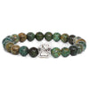 "Paw of Power" Natural Stone Dog Paw Charm Bracelet