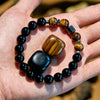 Evolvegem "Eclipse Ember" Hematite Tiger Eye Obsidian Bracelet