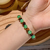 Evolvegem "Golden Serenity" Green Aventurine Tiger Eye Bracelet