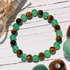 "Golden Serenity" Green Aventurine Tiger Eye Bracelet