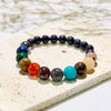 "Celestial Harmony" Cosmic Galaxy Chakra Stone Bracelet