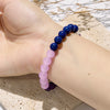 "Tranquil Waves" Amethyst Lepidolite Lapis Lazuli Fluorite Bracelet