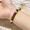 "Joyful Spectrum" Colorful Agate Chakra Bracelet