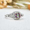 "Ethereal Aurora" Square Alexandrite Ring