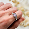 "Ethereal Aurora" Square Alexandrite Ring