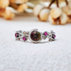 "Lunar Blossom" Alexandrite Branch Leaf Ring