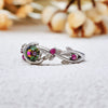 "Lunar Blossom" Alexandrite Branch Leaf Ring