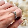 "Lunar Blossom" Alexandrite Branch Leaf Ring