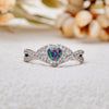 "Eternal Heart" Alexandrite Infinity Cross Ring