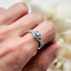 "Eternal Heart" Alexandrite Infinity Cross Ring