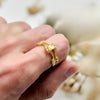 "Golden Radiance" Baguette Cut Citrine Ring