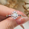 "Lunar Enchantress" Triple Goddess Opal Ring