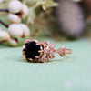 "Midnight Enchantress" Faceted Black Onyx Bow Ring