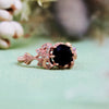 "Midnight Enchantress" Faceted Black Onyx Bow Ring