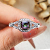 Evolvegem "Ethereal Aurora" Square Alexandrite Ring
