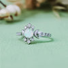 Evolvegem "Lunar Halo" Opal Sun & Moon Ring