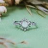 Evolvegem "Lunar Halo" Opal Sun & Moon Ring