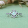 Evolvegem "Lunar Halo" Opal Sun & Moon Ring