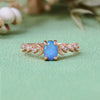 Evolvegem "Vernal Moon" Triple Goddess Opal Zircon Ring
