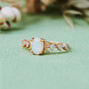 Evolvegem "Vernal Moon" Triple Goddess Opal Zircon Ring