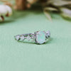 Evolvegem "Vernal Moon" Triple Goddess Opal Zircon Ring
