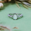 Evolvegem "Vernal Moon" Triple Goddess Opal Zircon Ring